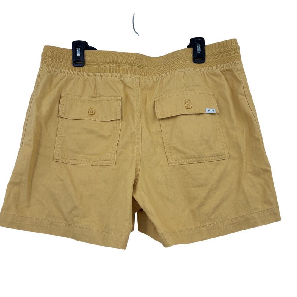 Orvis Shorts Womens Size L Yellow Pull On Drawstring Pockets Cotton Lyocell - Picture 3 of 9